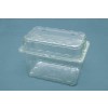 Clamshell Fruitbakken 1000cc met gaten, Transparant