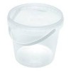 Transparant emmer 1000ml inclusief deksel