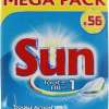 Sun All in 1 vaatwas tabletten, 56 st