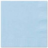 Bibo gekleurde servetten licht blauw, 40st.