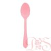 Dopla 20 gekleurde lepels licht roze, 17,5 cm