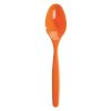 Dopla 20 gekleurde lepels oranje, 17,5 cm