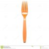 Dopla 20 gekleurde vorken oranje, 17,5 cm