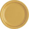 Dopla 50 gekleurde kleine borden goud, 17 cm