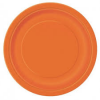 Dopla 30 gekleurde grote borden oranje, 22 cm