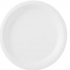 Bibo gekleurde kleine borden wit, 17cm, 30st.