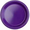 Bibo gekleurde kleine borden paars, 17cm, 30st.