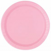 Bibo gekleurde kleine borden licht roze, 17cm, 30st.