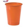 Dopla 100 gekleurde bekers oranje, 200 cc