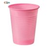 Bibo gekleurde drinkbeker licht roze 200cc, 50st.